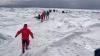 لحظة إنقاذ صيادين من طوف جليدي في روسيا(فيديو)